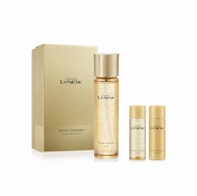 ISA KNOX LXNEW Royal Golden Toner Set (6.5fl oz) - Luxury Gift Set for Ultimate Facial Care for Rejuvenation and Youthful skin by LG Beauty. Royal Peptides & Jelly, Niacinamide, Propolis.