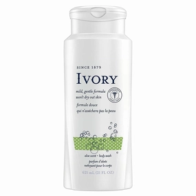 Ivory Body Wash, Aloe Scent, 21 Ounces (Pack of 4)