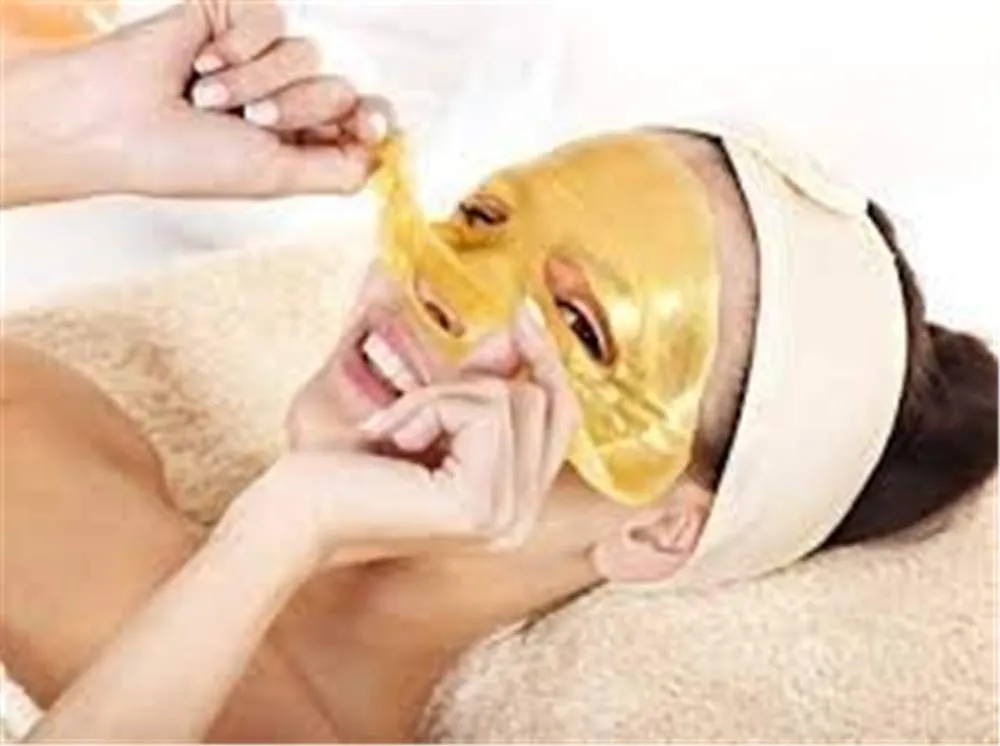Jakuva 12PCS Collagen Face Mask,Deep Moisturizing Facial Patches Gel Face Pads for Anti-Aging, Puffiness Face Skincare, Firming Face Lift Sheet, 24K Gold