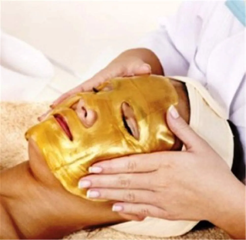 Jakuva 12PCS Collagen Face Mask,Deep Moisturizing Facial Patches Gel Face Pads for Anti-Aging, Puffiness Face Skincare, Firming Face Lift Sheet, 24K Gold