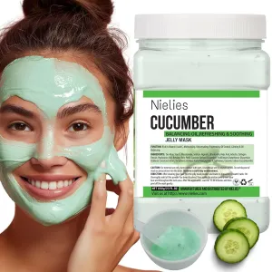 Jelly Face Mask for Facials - Cucumber Hydrating Jelly Mask | Professional Hydro jelly Masks | Vajacial | 23 Oz