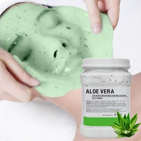 Jelly Mask for Facials Professional Natural Gel Face Masks, Hyaluronic acid Hydrating Rubber Mask Jar Face Mask SkinCare 23 Fl Oz (Aloe Vera)