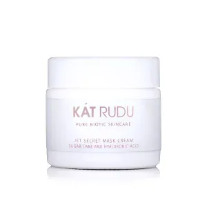 Jet Secret Mask Cream, Hydrating Face Moisturizer with Hyaluronic Acid and Vitamin C, Collagen Boosting, For Acne Prone, Oily Skin, Vegan, Cruelty Free, 2 fl oz