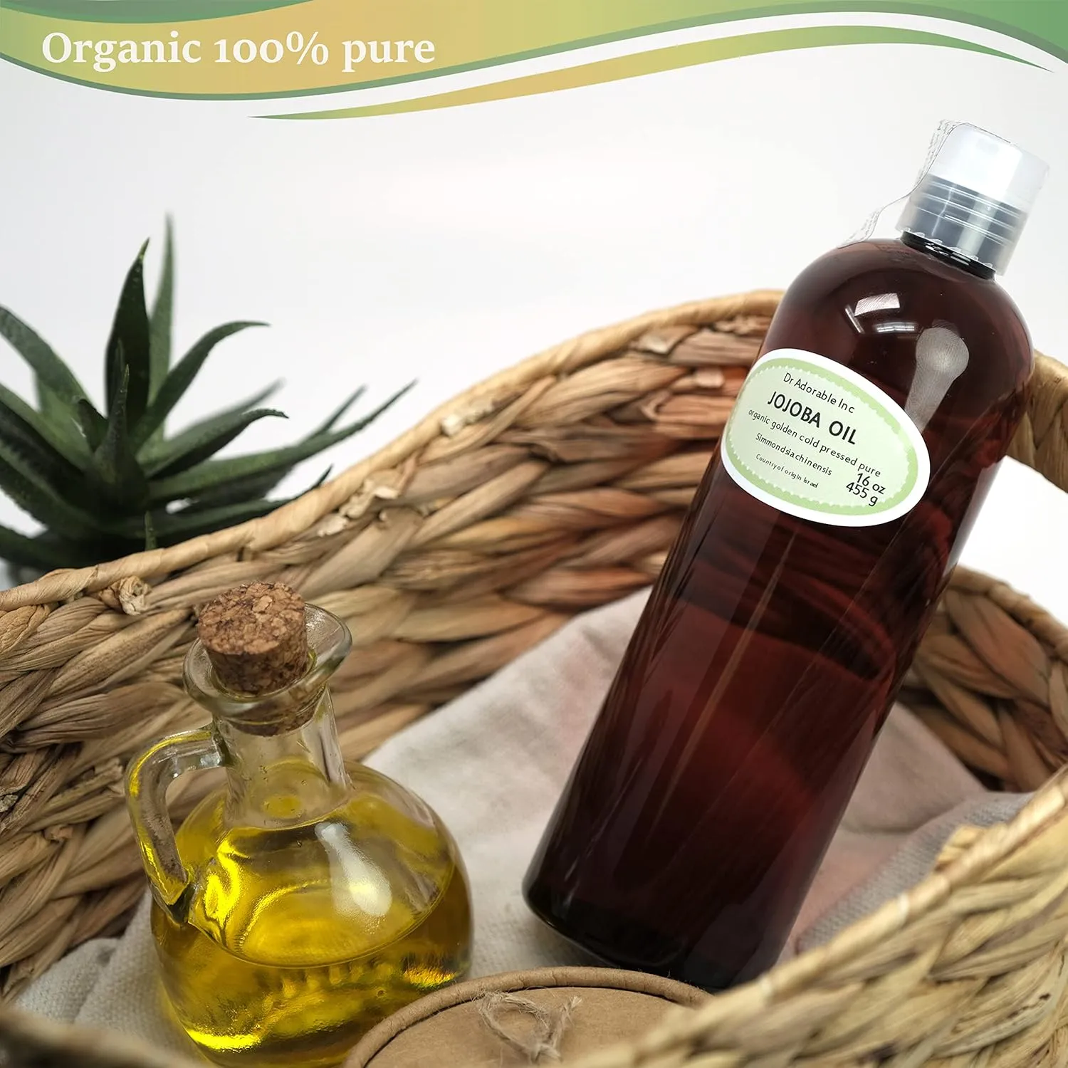 Jojoba Oil Golden Organic,16 Oz