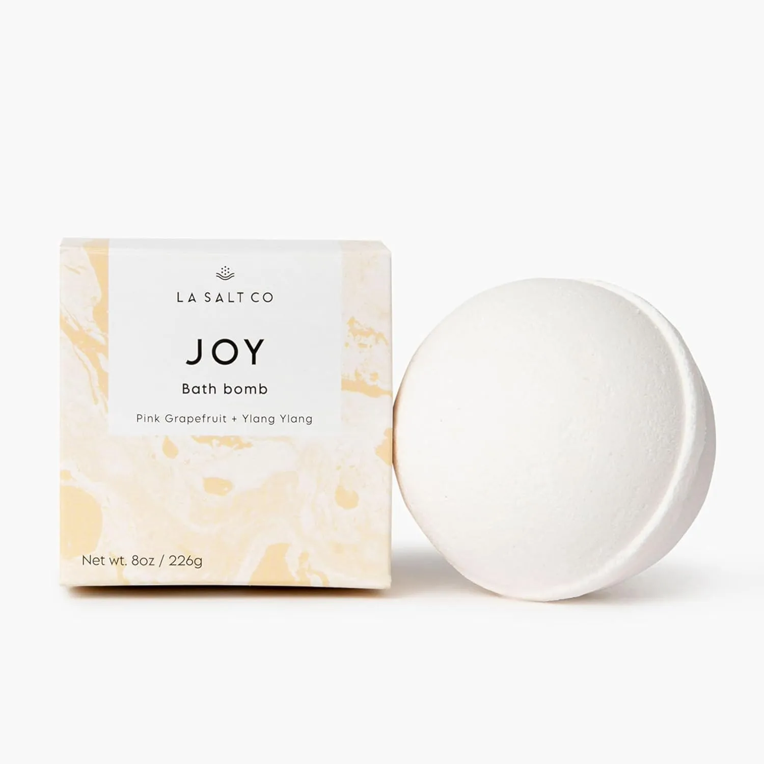 Joy Bath Bomb, 8 OZ - Large, Handmade with Natural Ingredients, Mineral-Rich Himalayan Salt, Cruelty-Free, Made with Pure Therapeutic Grade Essential Oils