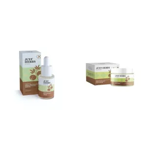 Just herbs Amla Vitamin C Face Serum For Glowing Skin & Brightening- 30ml & Just Herbs Ayurvedic Vitamin C Face Pack & Mask- 50 gm