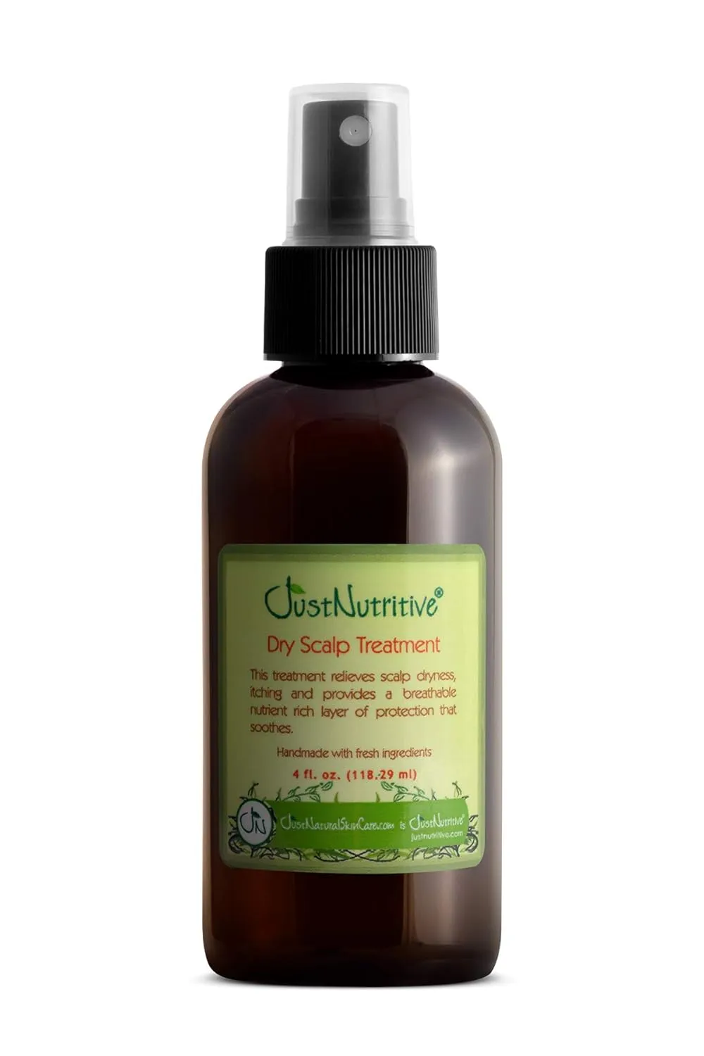 Just Nutritive Dry Scalp Treatment | Natural Treatment for Dry, Itchy Scalps | Scalp Balancing Treatment | Soothing Scalp Oil for Men and Woman 4 Fl Oz