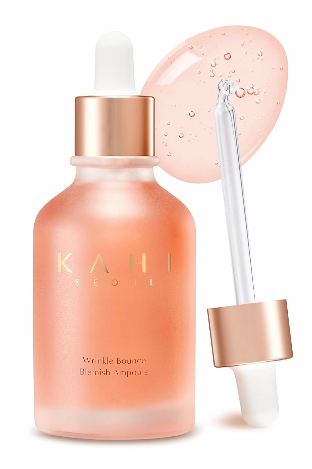 KAHI Wrinkle Bounce Blemish Ampoule | Collagen Serum for Face Dark Spot Corrector | Serum for Glowing Skin Korean Ampoule Facial Oil Face Care 1.69 fl oz