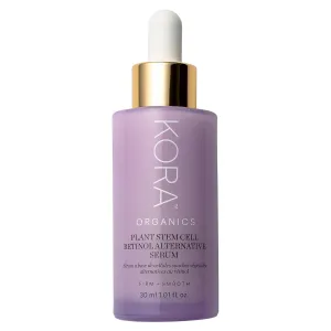 KORA Organics Plant Stem Cell Retinol Alternative Serum, Firming Face Serum, Repair Signs of Aging, Promotes Radiant Skin, Certified Organic, Cruelty Free, 1.01 fl oz