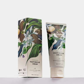 Korean Foot Rescue Cream | Moisturizes and Soothes Cracked, Calloused, Dry Feet | Enriched with Shea Butter, Jojoba & Jasmine for Soft and Supple Skin from Heel to Toe | 50 ml