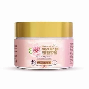 KRINAL Rose Aloe Gel Moisturizer | Instant Hydration | Non-Sticky & Oil-Free | Quick Absorbing | Suitable for all Skin Types | 50 ml