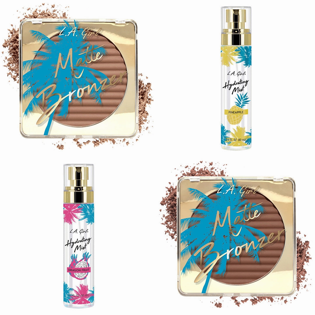 L.A. Girl Matte Bronzer And Hydrating Mist - Wholesale Display 24 Units (GPD434)