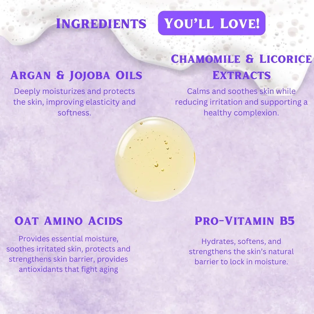 Lavender & Jojoba Soothing Body Wash | Calming Sulfate-Free Shower Gel for Soft, Hydrated & Healthy Skin | Moisturizing & Gentle for Normal & Sensitive Skin | 16 oz