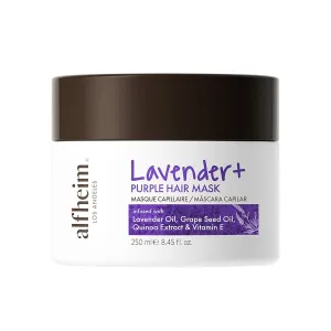 Lavender Purple Hair Mask | Neutralizes Brass & Yellow Tones | Deep Moisturizing & Repairing for Blonde, Bleached & Silver Hair | Infused with Lavender Oil, Grape Seed Oil & Vitamin E 8.45 oz