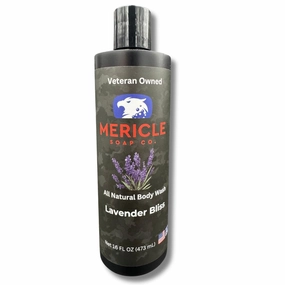 Lavender Bliss Body Wash – 16 fl oz, 100% Natural, Made in USA, Veteran-Owned, with Organic Aloe Vera, Soothing & Hydrating Shower Wash