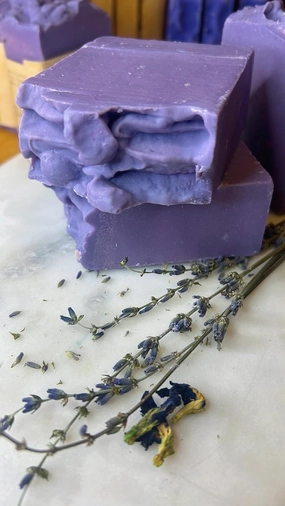 Lavender Grass Feed Tallow Soap Bar