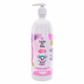 Leche Pal Pelo Kids Nourishing Shampoo - Gentle Daily Cleansing, Sulfate & Paraben-Free Formula with Jojoba, Coconut Milk, Aloe Vera - Hydrates, Defines (33.8 fl oz)