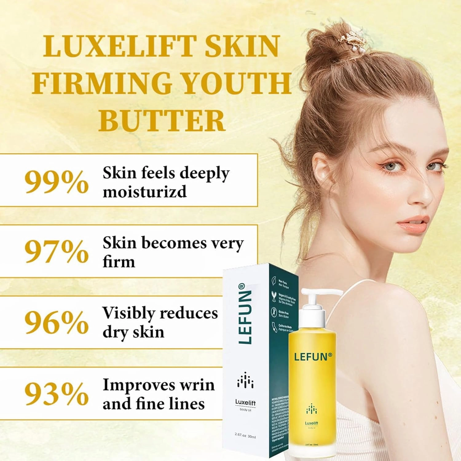 LEFUN Skin Firming Rejuvenating Oil,Natural Anti-Aging Facial Serum,Day & Night Anti-Wrinkle Serum for All Skin Types-Firming, Hydrating for Men&Women Face Moisturizer,After Shower & Bath Oil (1)