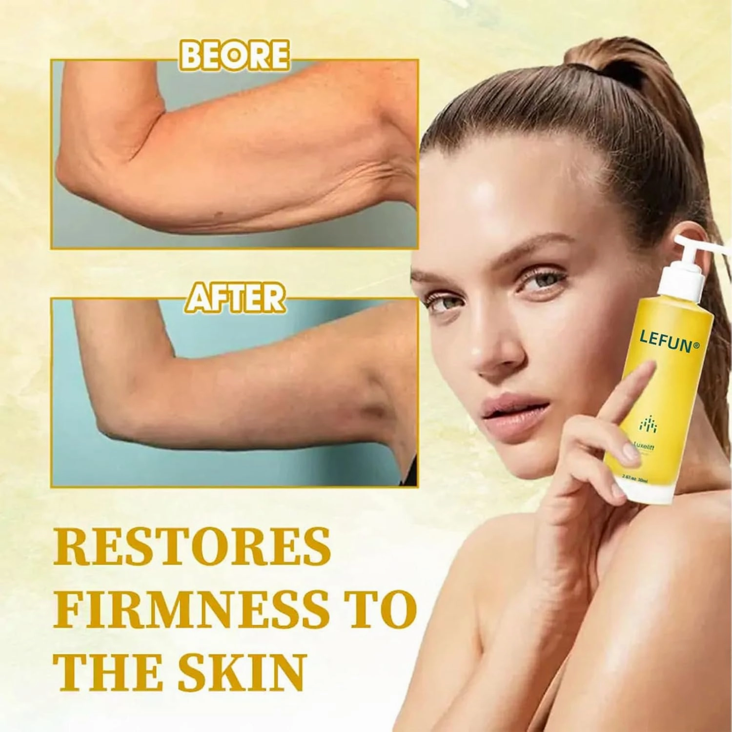 LEFUN Skin Firming Rejuvenating Oil,Natural Anti-Aging Facial Serum,Day & Night Anti-Wrinkle Serum for All Skin Types-Firming, Hydrating for Men&Women Face Moisturizer,After Shower & Bath Oil (1)