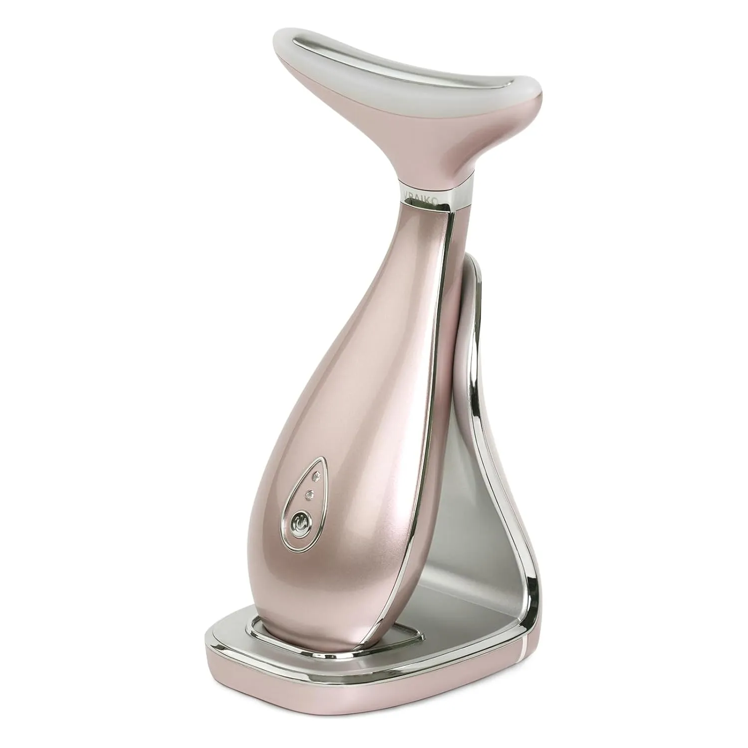 Lily Neck Face Massager, Skin Rejuvenation Beauty Massager, 3-in-1 at-Home Facial Spa Tool, Lifting, Toning and Tightening for a Radiant Appearance (Rose Gold)