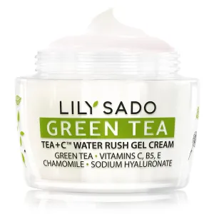 LILY SADO TEA C Green Tea Water Rush Gel Moisturizer - Lightweight Vitamin C Anti-Wrinkle Moisturizing Lotion - Hydrates & Softens for Luscious, Radiant Skin. Perfect for Spring and Summer.