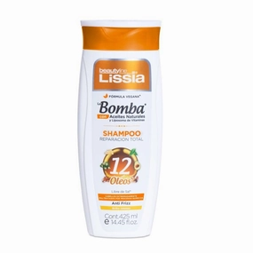 LISSIA Shampoo La Bomba 12 Oils Hair Damaged by Chemical Processes | Shampoo La Bomba 12 Oleos Reparador Capilar Colombia (14.4oz – 425ml)