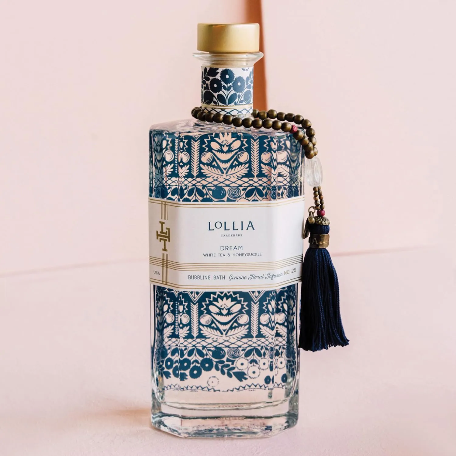 Lollia Dream Bubble Bath, 24 fl. oz. – White Tea & Honeysuckle Scent – Soothing & Moisture-Rich, Hydrating Ingredients, Scented for Women