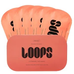 LOOPS WEEKLY RESET - Rejuvenating Hydrogel Face Mask Kit - Rejuvenate, Hydrate, Refine & Plump Face, Moisturized, Pore Refining - Reduces Signs of Puffiness - 5 Pc