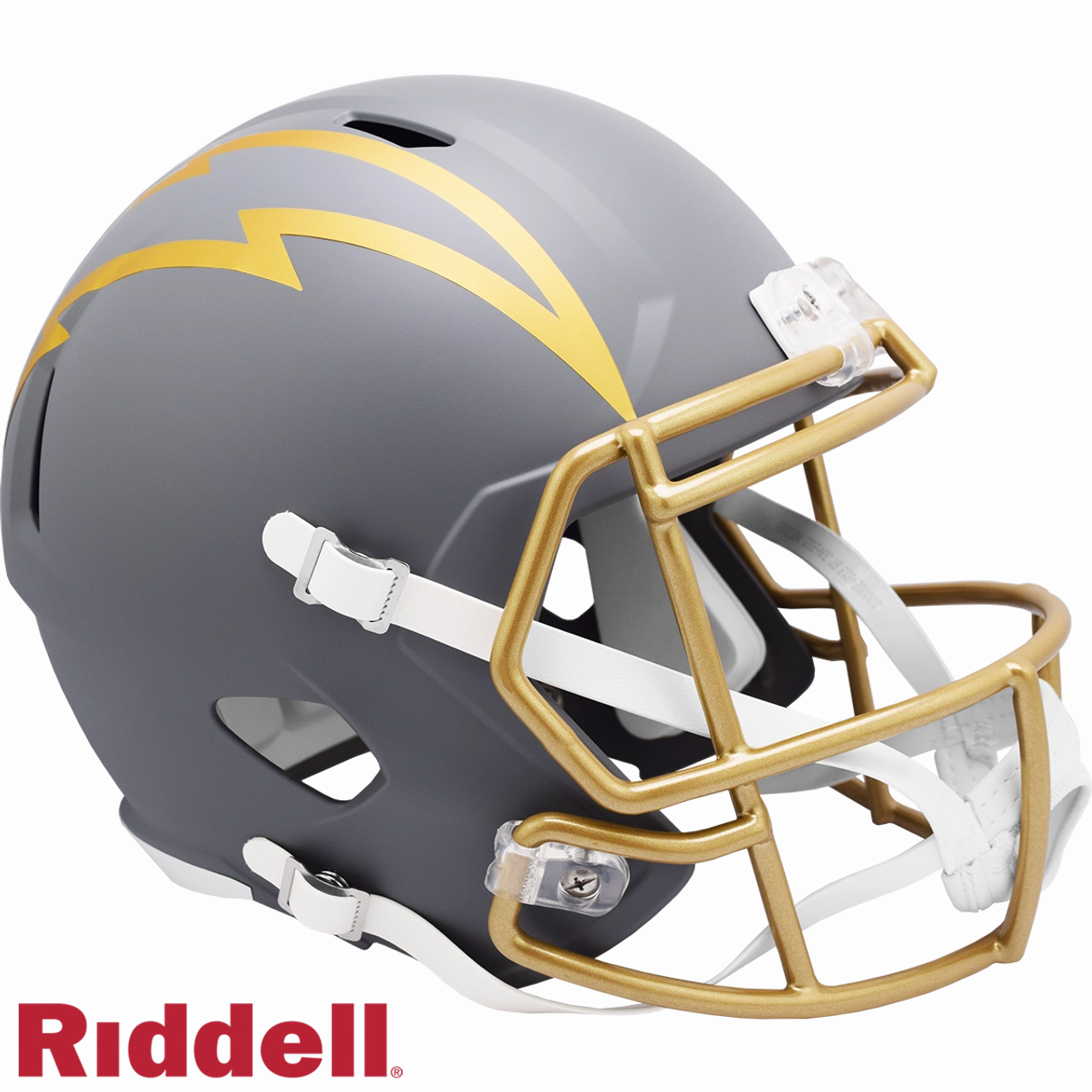 Los Angeles Chargers Helmet Riddell Replica Full Size Speed Style Slate Alternate - Riddell