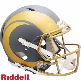 Los Angeles Rams Helmet Riddell Authentic Full Size Speed Style Slate Alternate - Riddell