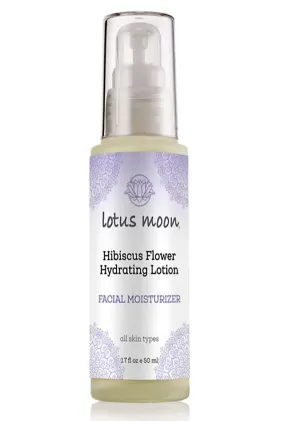 Lotus Moon® - Hibiscus Flower Hydrating Lotion | Facial Moisturizer, Plant-Based, Clean, Cruelty-Free, Functional Skincare (1.7 fl oz | 50 ml)