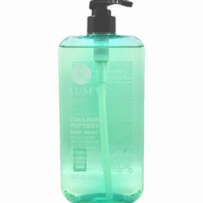 Luseta Collagen Peptides Body Wash, Rejuvenating Hydrating Formula 33.8 FL. OZ