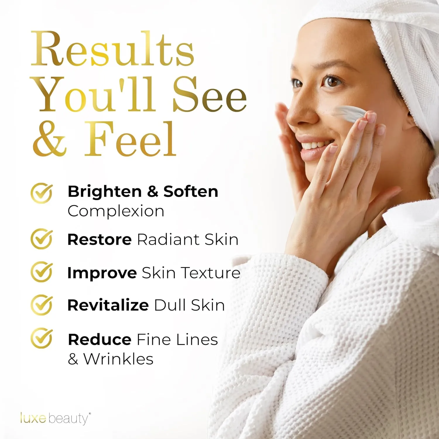 Luxe Beauty Non Greasy & Hyaluronic Acid Moisturizer for Face, Neck & Hands – Anti Aging Body Lotion & Non Toxic Body Lotion - Vanilla Body Lotion w/Silicone-Free, Organic & Plant-Based Ingredients