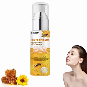 LuxeRadiance Bee Venom Lift Cream, Bee Venom Instant Wrinkle Removal Cream, Bee Venom Cream, Moisturizing and firming, Restores Skin Elasticity, Suitable for all Skin Types (1 Bottle)