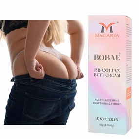 MACARIA Bobae Brazilian Natural Butt Cream | Size up larger Skin tightening lifting shaping cream for shagging Booty bum Fast quick size increaser massage Enhancement Gel bigger Women