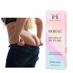 MACARIA Bobae Brazilian Natural Butt Oil | Booty Tightening Shape & Size up Firming larger Butt Enhancement Gel bigger Brazilian bum Women enlargement cream for quick Fast growth with estrogen effect