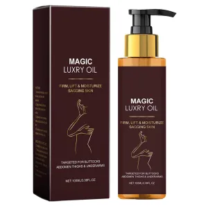 Magic Body Firming Oil, Hydrating and Firming Skin Oil for Arms, Body oil substitute containing vitamin E, rosehip, and almond, Full Body Use(3.38oz)