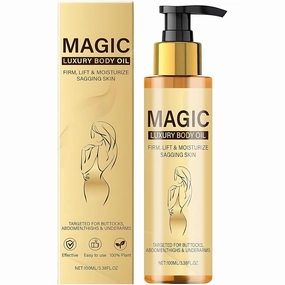 Magic-Body Firming Oil – Full Body Use, Hydrating and Firming Skin Oil for Chest, Arms and Thighs – with Vitamin E, Rosehip,Deep Hydration & Anti-Wrinkle, Lightweight Fast-Absorbing. (1)