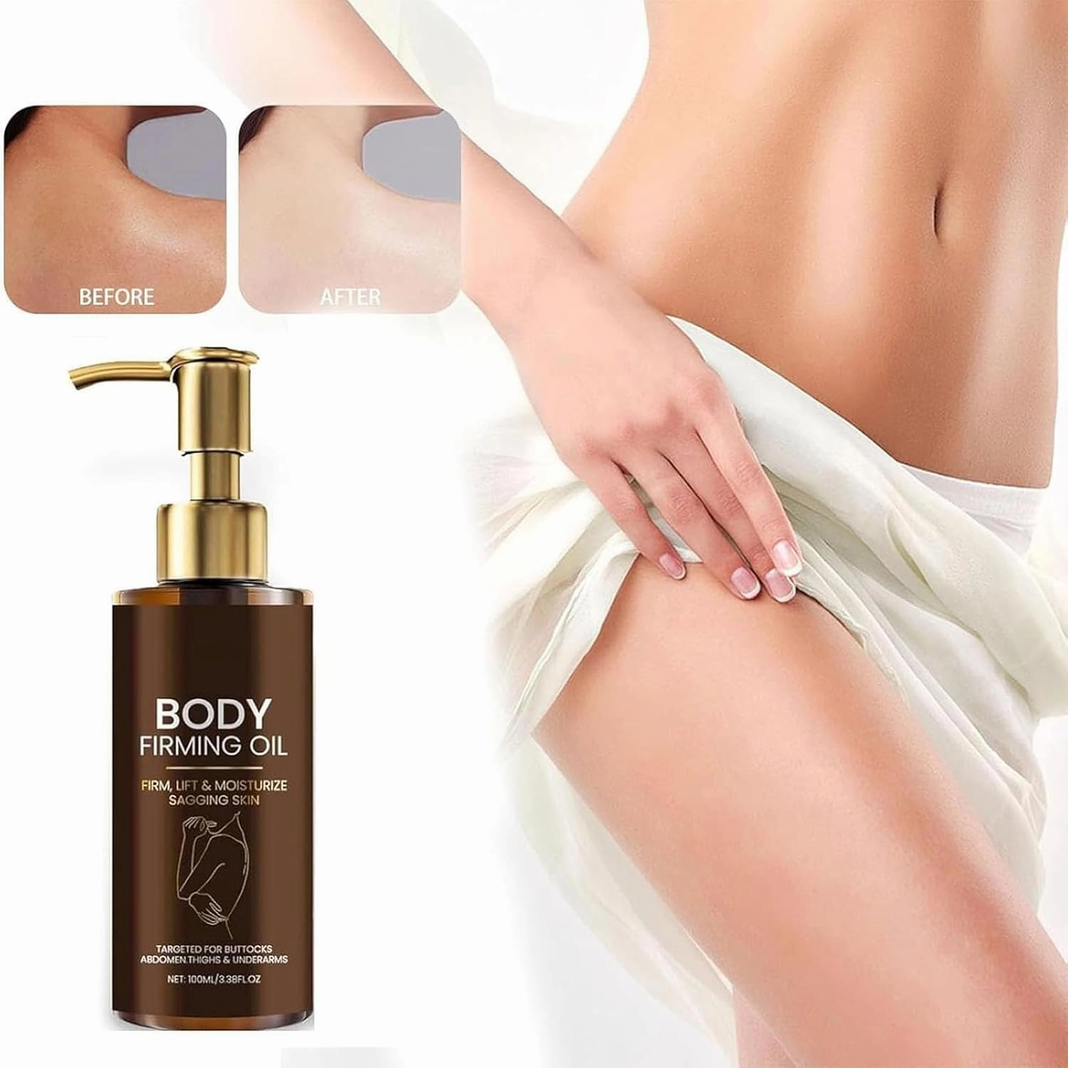 Magic Body Firming Oil, Magic Body Oil Skin Tightening, Collagen Lifting Serum, Massage Oils for Wrinkles, Hydrating and Firming Skin for Full (1pc)