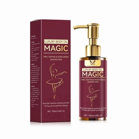 Magic Luxury Body Firming Oil for Sagging Skin, Luxury Oil for Body Firm Tighten After shower,Hydrating Moisturizes and with Vitamin E, Rosehip, and Almond Oils Natural Ingredent-120ml/4.06Fl oz