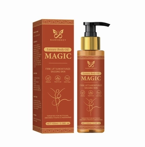 Magic Luxury Body Firming Oil, Luxury Oil for Full Body Skin Firm Tighten,Alternative Hydrating Moisturizes and Sagging Skin with Vitamin E, Rosehip, and Almond Oils (1)