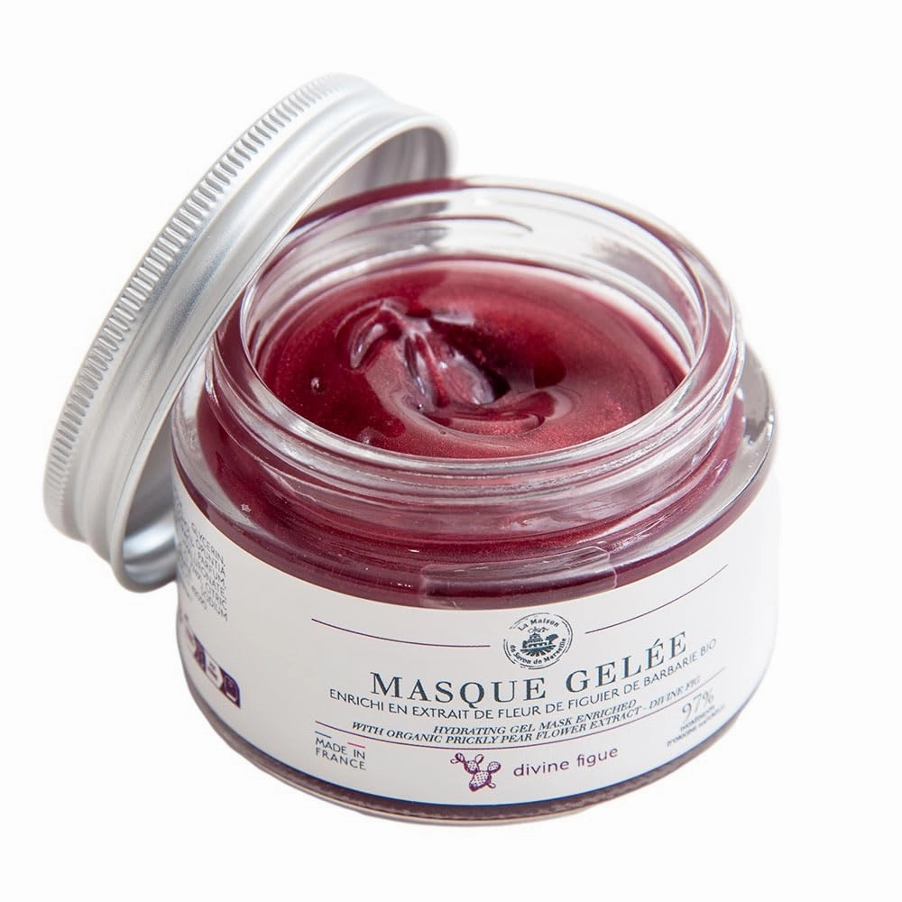 Maison du Savon de Marseille - Hydrating Gel Face Mask Enriched with Prickly Pear Flower Extract and Hyaluronic Acid - Moisturises Plumps and Tones - 1.7 fl.oz