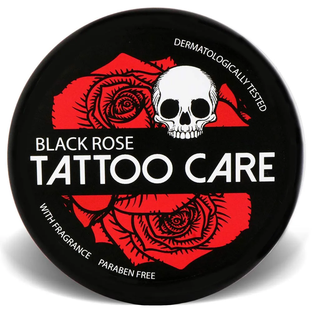 Makra Black Rose – Aftercare & Brightener Ointment - for New & Older Tattoos – Protects and Deeply Moisturizes – Enhances Colors, Prevents Fading, Brings Back Shine - 1.2 Oz/35 g