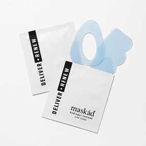 MASKĀD® Hydrogel Face Mask – Anti-Aging, Deliver   Renew, Infusion Facemask – Skin Firming, Smoothing, Plumping and Hydrating Mask for Face Skincare –1 Single-Use Facemask