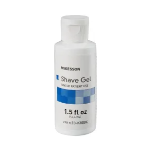 McKesson Shave Gel, Single Patient Use, 1.5 fl oz, 96 Count