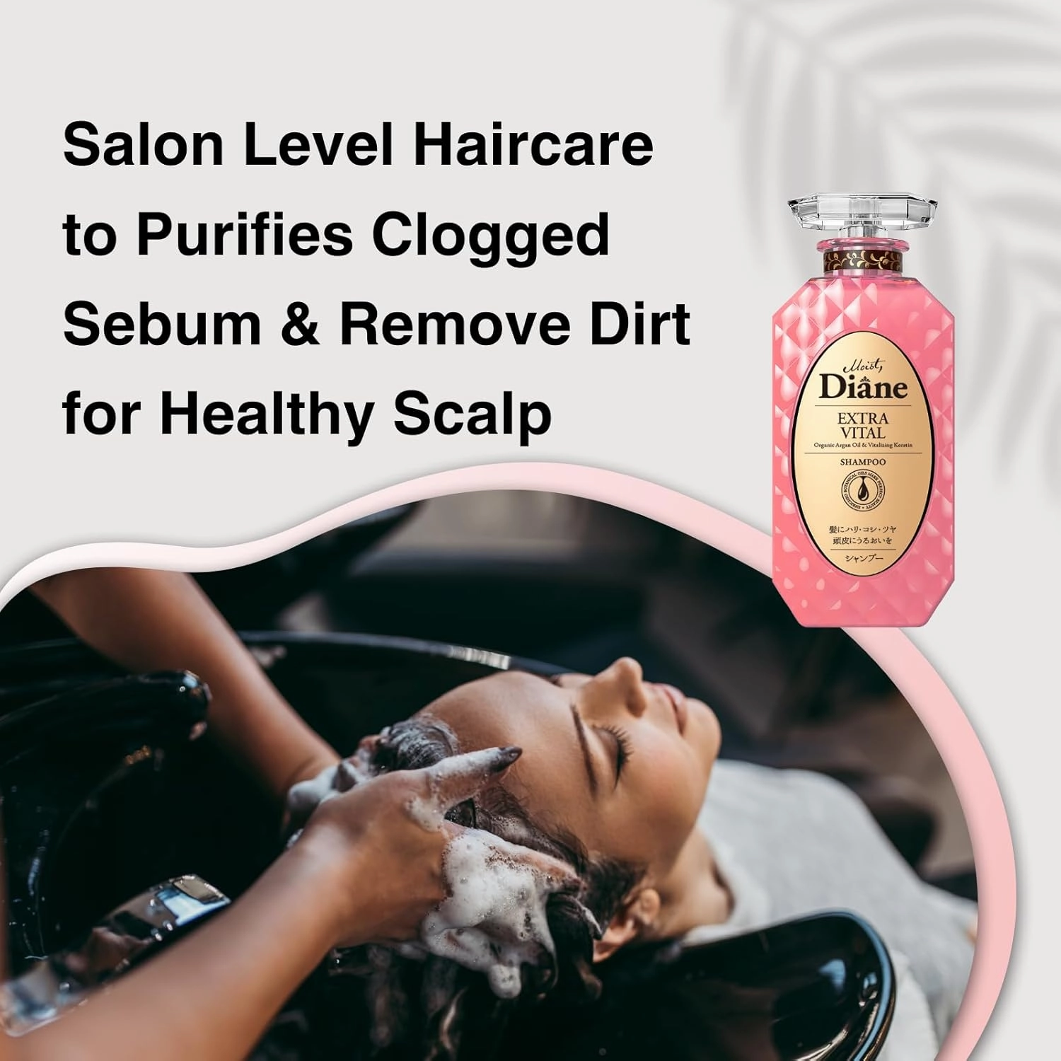 Moist Diane Sulfate Free Shampoo for Damaged & Color-Treated Hair, Natural Keratin Shampoo for Women & Men with Organic Argan Oil & Collagen from Japan, Silicone Free, DAMAGE REPAIR 15.4 Fl Oz, 3EA