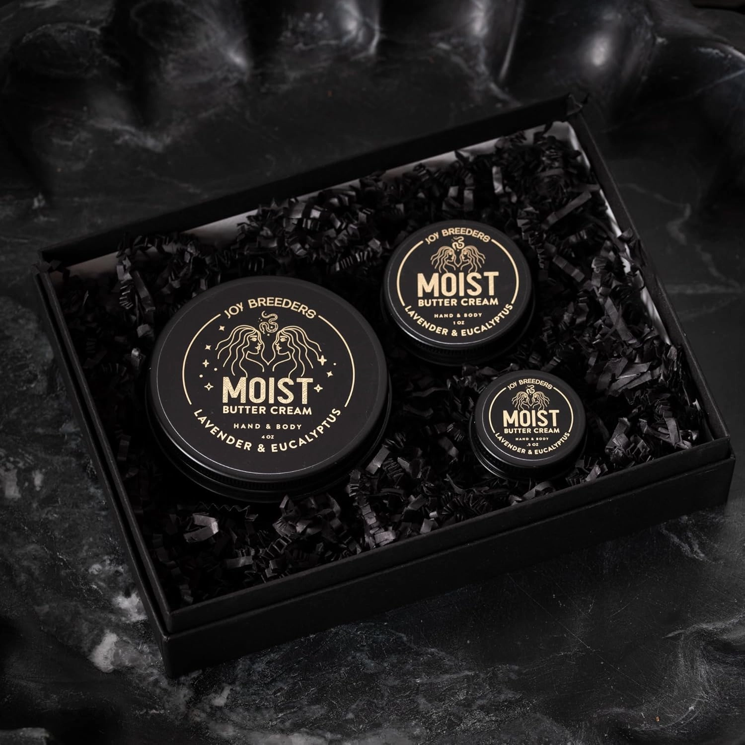 Moist Shea Butter Cream | Lavender & Eucalyptus | MEDIUM (3.5oz) | Organic Body Butter | Hand/Body Moisturizer | Clean Skincare | Aids Dry Skin | Lasting Moisture | Rich & Velvety Texture