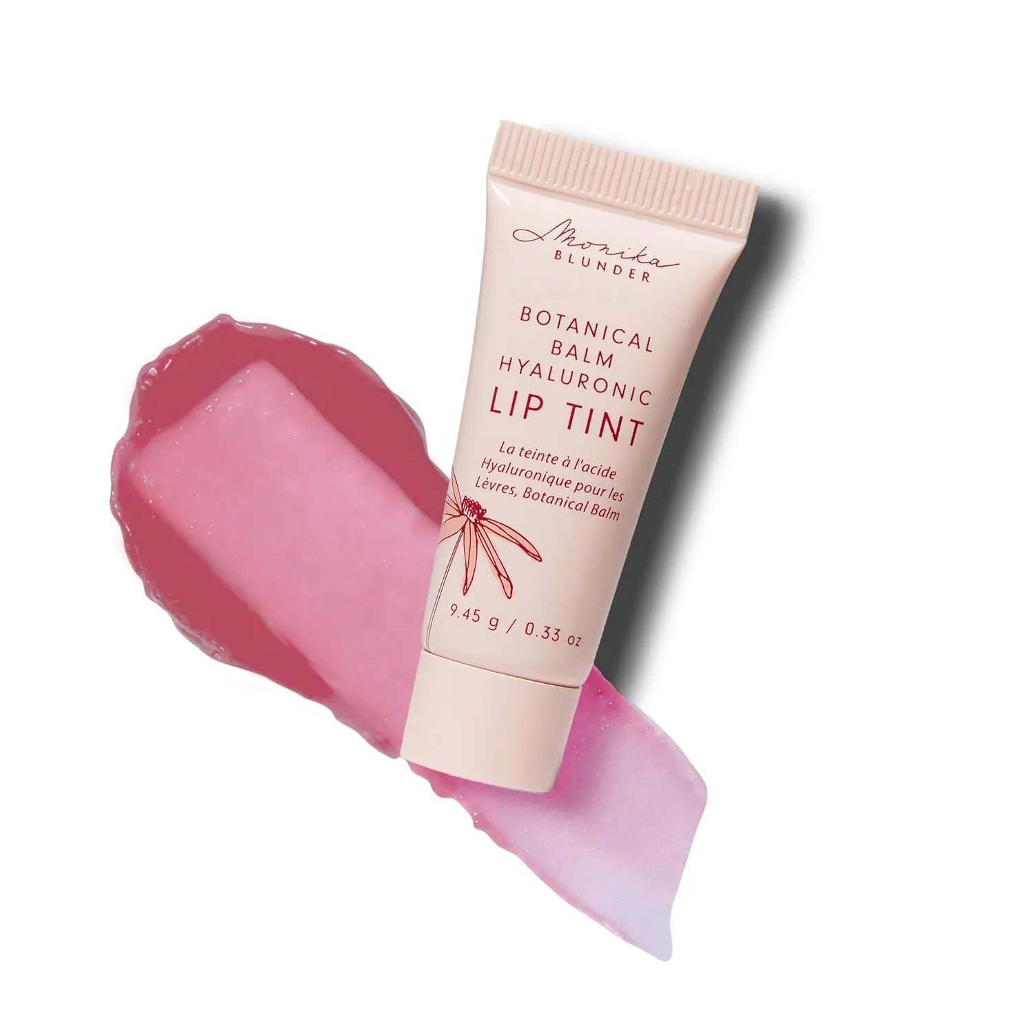 Monika Blunder Beauty - Botanical Balm Hyaluronic Lip Tint – Frühling Mauve – Moisturizing Vegan Lip Balm, Non-Toxic, Cruelty-Free, Clean Beauty with Natural Tint for Soft, Radiant Lips