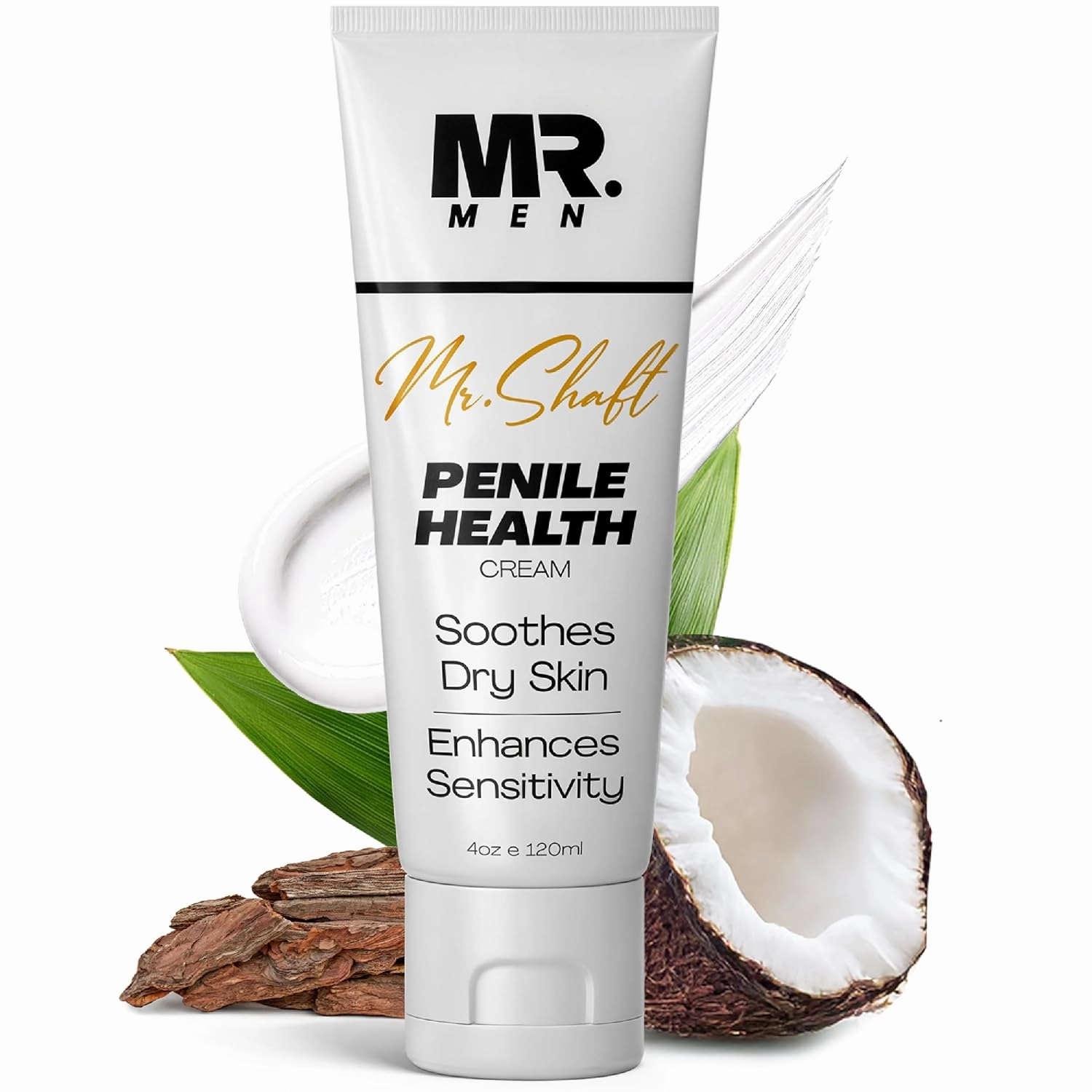 Mr.Men Penile Cream for Dry and Sensitive Skin – Hydrating Moisturizer for Men’s Intimate Area – Supports Foreskin Restoration – Fragrance-Free Formula – 4oz