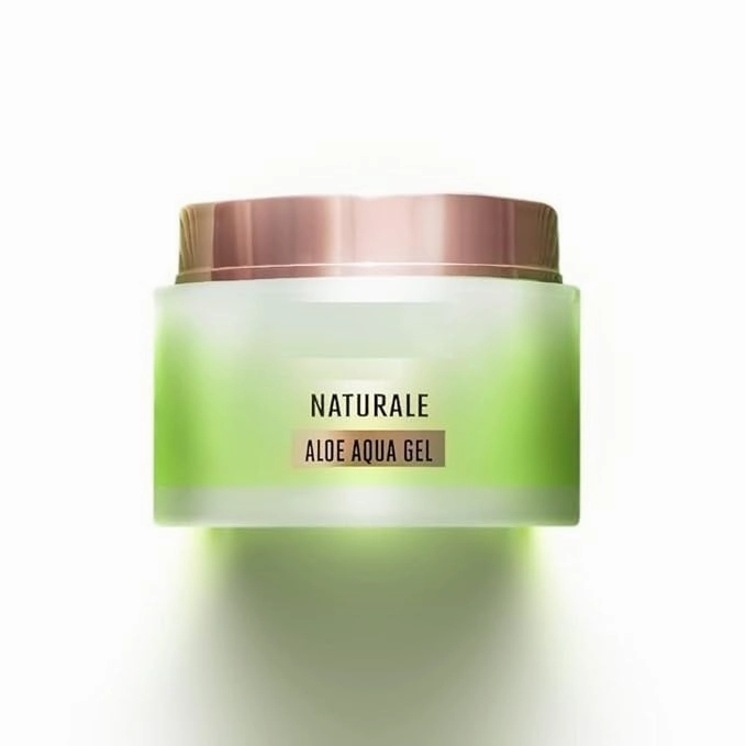 MV Naturale Aloe Aqua Hydrating Face Gel 50 g, with 100% Natural Aloe Vera, Lightweight Cooling Moisturizer - Moisturizes & Brightens Skin